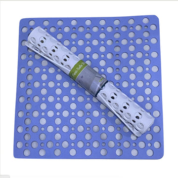 Suction Bath Mat | Blue/White