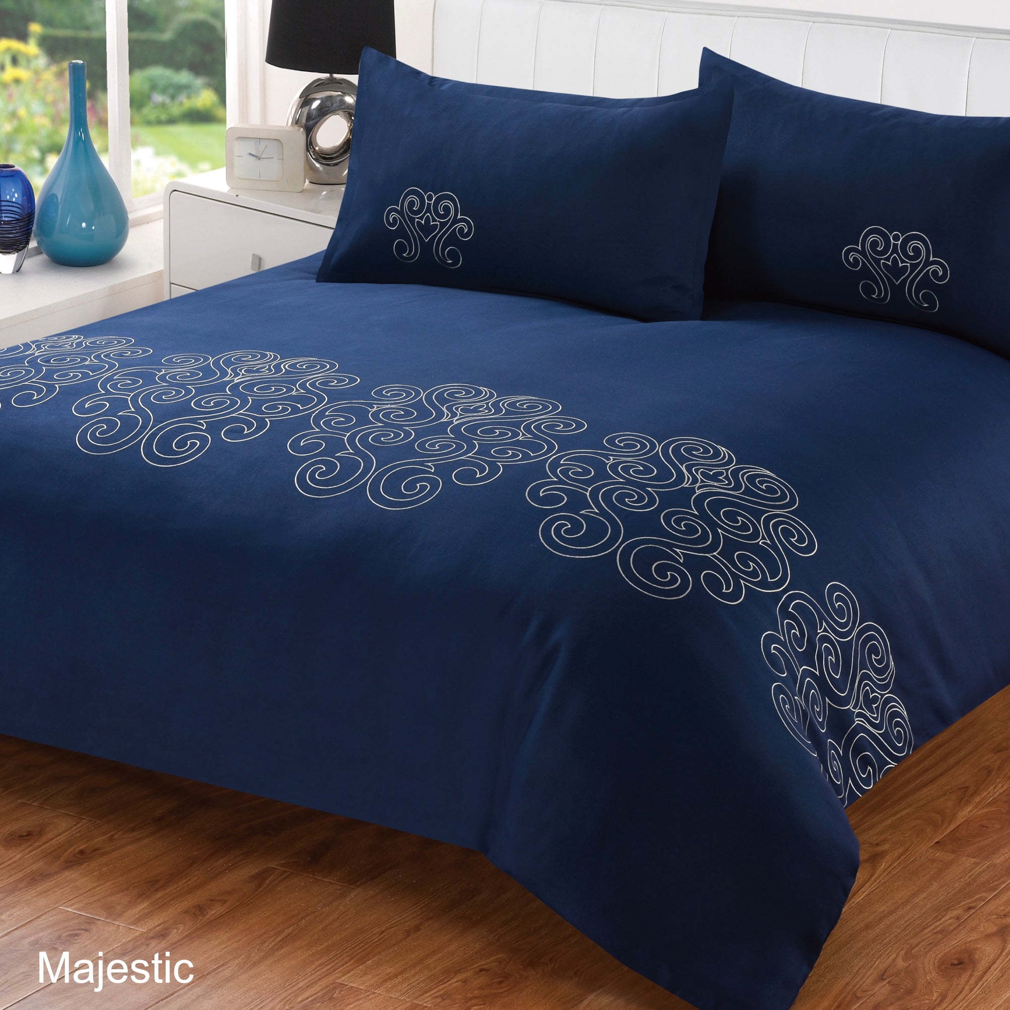 Carleton Embellished Duvet Cover Set | Majestic (Assorted sizes)